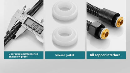 Three-Speed Filtered Supercharged Square Handheld Shower Head