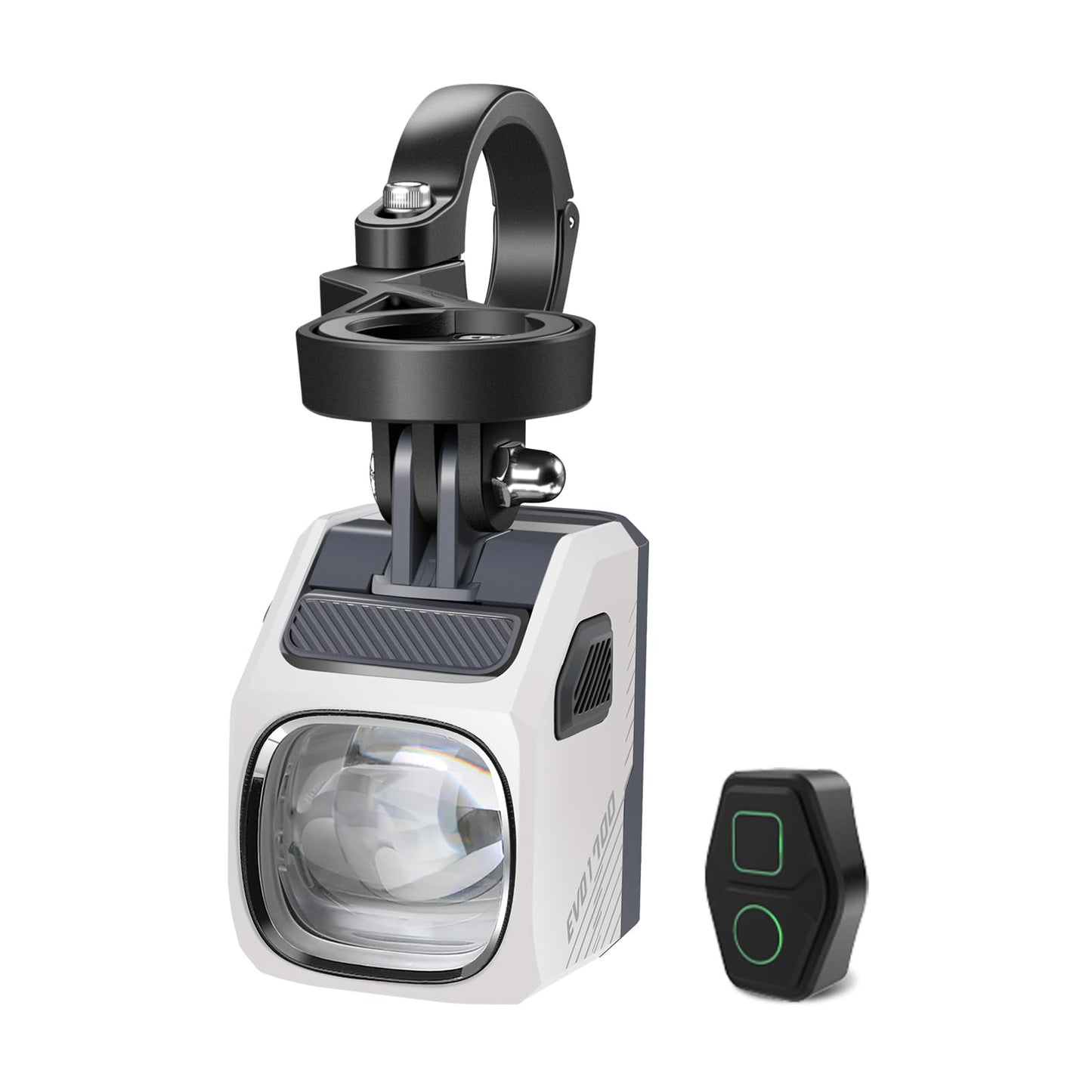 Magicshine EVO 1700 Underneath Mounted Bike Lights for Night RidingUSB-C Rechargeable Bike Headlight IPX 6 Waterproof Bike Front Light for Road Urban Cyclists (White)