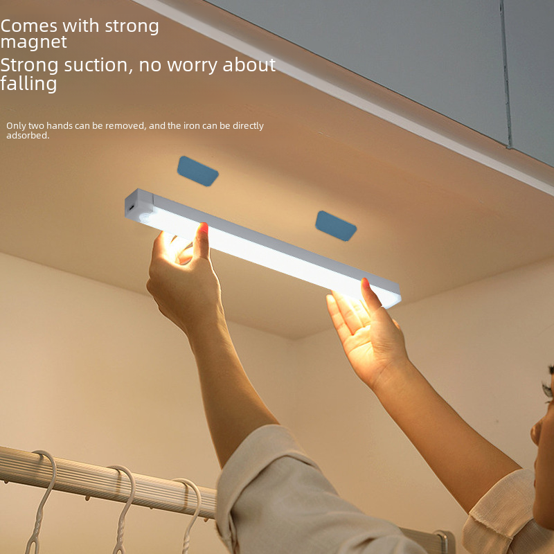 LED Motion Sensor Magnetic Strip Light for Cabinets