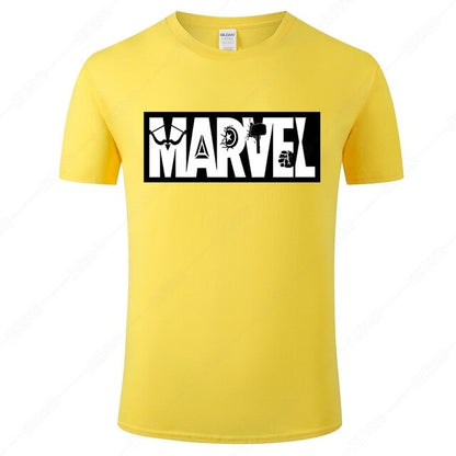 Marvel Printed Cotton Men's T-Shirt - Fashionable Street Style