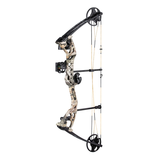Bear Archery Limitless Dual Cam Compound Bow - Includes Quiver Sight and Rest Gods Country
