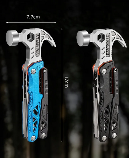 Folding Tool Set screwdriver hammer plier