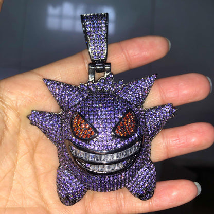 Zircon Crystal Pokemon Pendant Necklace (New Style)