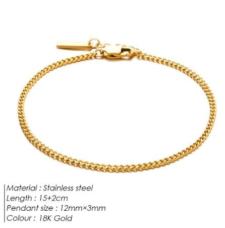 Men's Stainless Steel Titanium Steel Bracelet birthday valentine gift