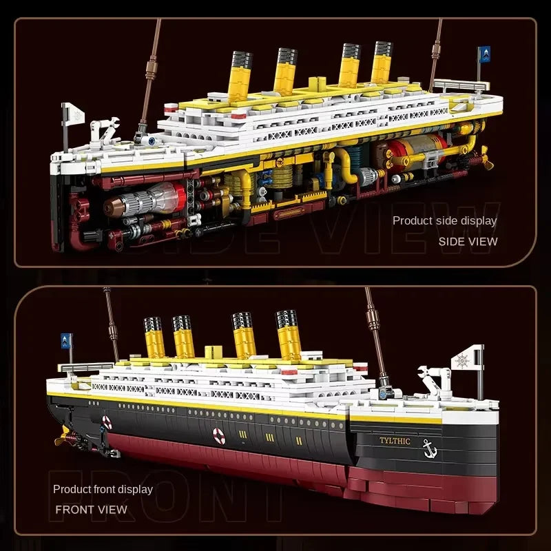 MOC Creative Titanic Semi-Mechanical Building Blocks Model Educational Desktop Decoration Bricks for Adults Gift