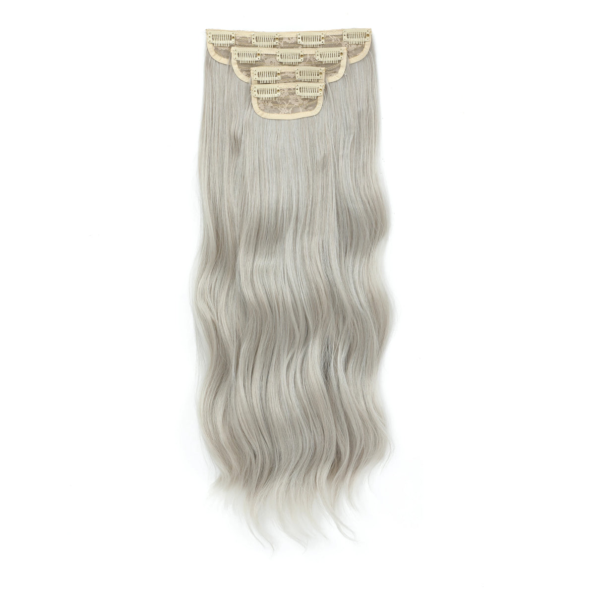 24Inches 220Grams Body Wave Clips In Piano Blond 27/613 M888 Bio Protain High Temperature Synthetic Hair Extensions 4Pcs/Lot