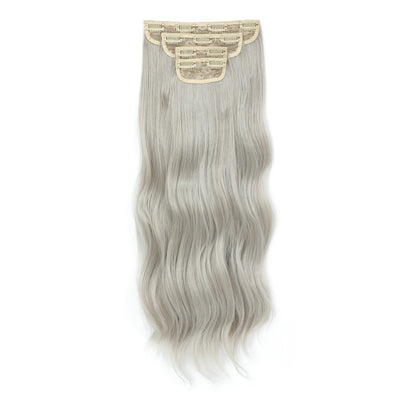24Inches 220Grams Body Wave Clips In Piano Blond 27/613 M888 Bio Protain High Temperature Synthetic Hair Extensions 4Pcs/Lot