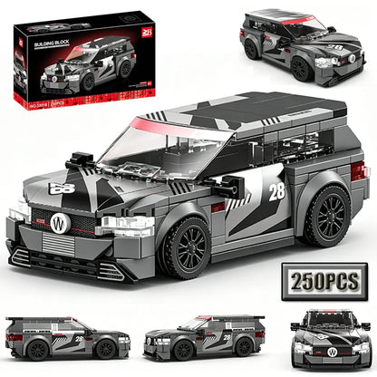 MOC Multi Style Racing Building Blocks Creative DIY Assembly Car Models Home Decor Puzzle Toy Ideal Birthday Gift