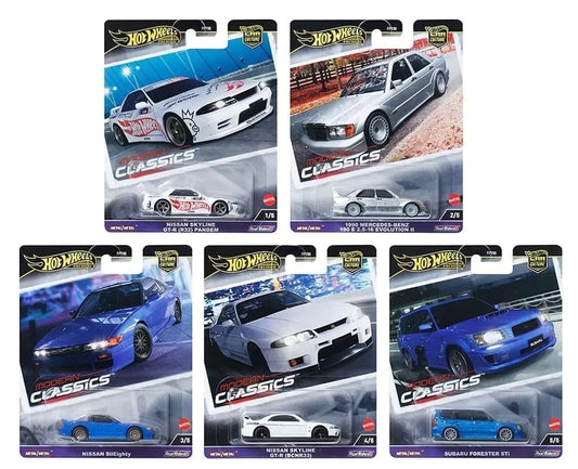 1:64 Diecast Model Car Hot Wheels Car Culture 2024 "Modern Classics E Case Set of 5 Cars FPY86-961E