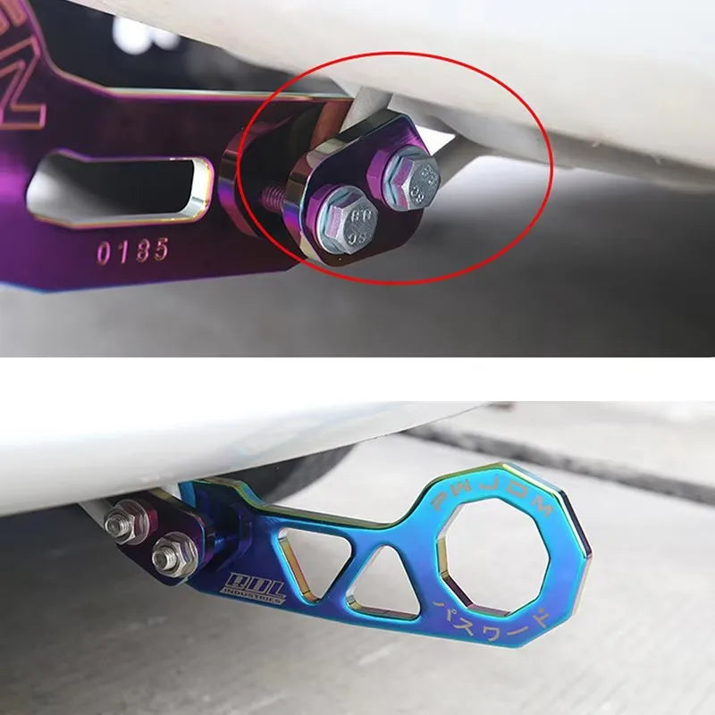 JDM Style Racing Rear Tow Hook Aluminum Alloy Rear Tow Hook for Honda Civic Fit Jazz GK5