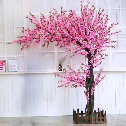 Artificial Plants Peach Tree Cherry Tree Maple Tree Fake Flowers Wedding Hotel Exhibition Living Room Decoration Ornaments