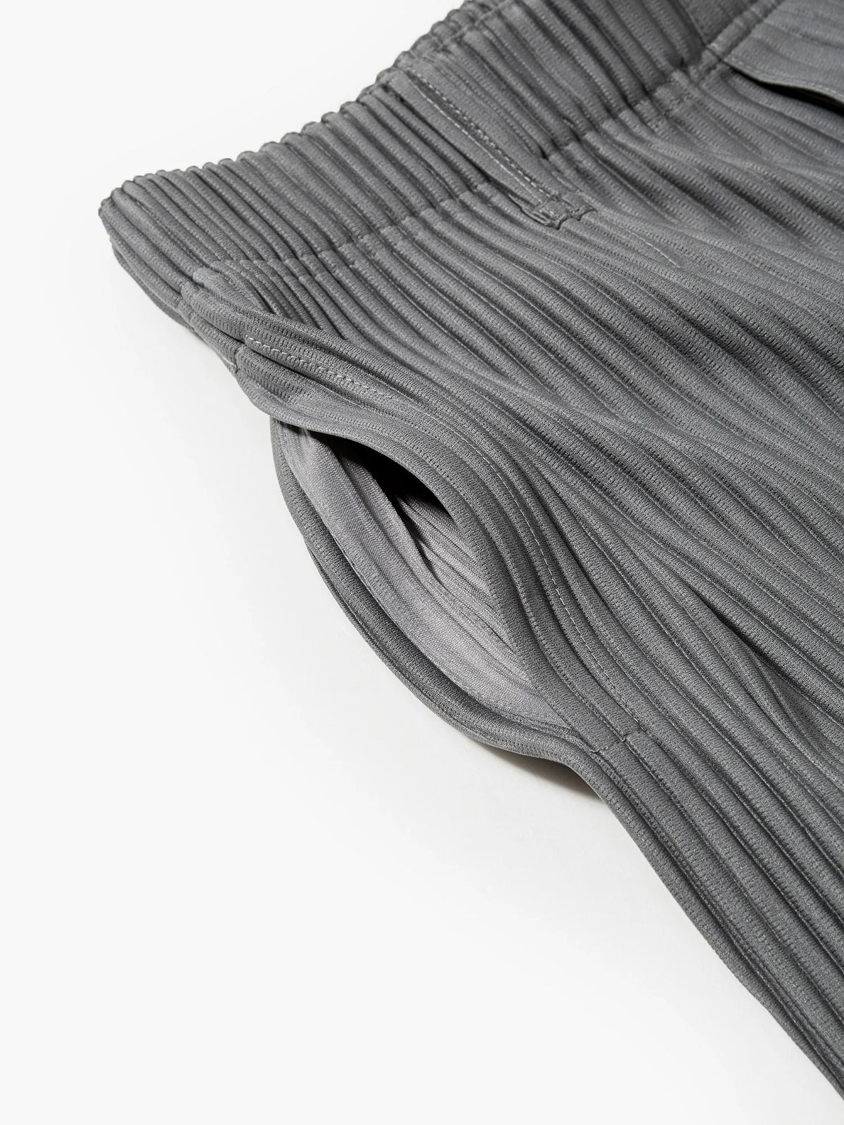 Miyake Pleated Men Pants Casual Loose Wide Leg Draped Trousers Business Casual Daily Wear
