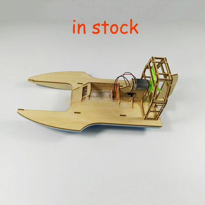 Flying Fish Assembled Electric Wind Speedboat Technology Small Production DIY Small Handmade Kit