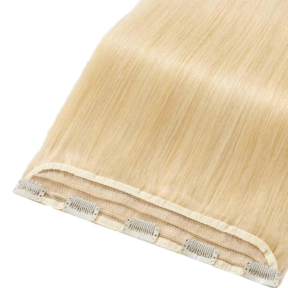 3/4 Full Head Body Wave Clip In Hair Extensions 16-26 Inch One Piece Clip In Human Hair Extensions Natural Color Clip Ins 120G