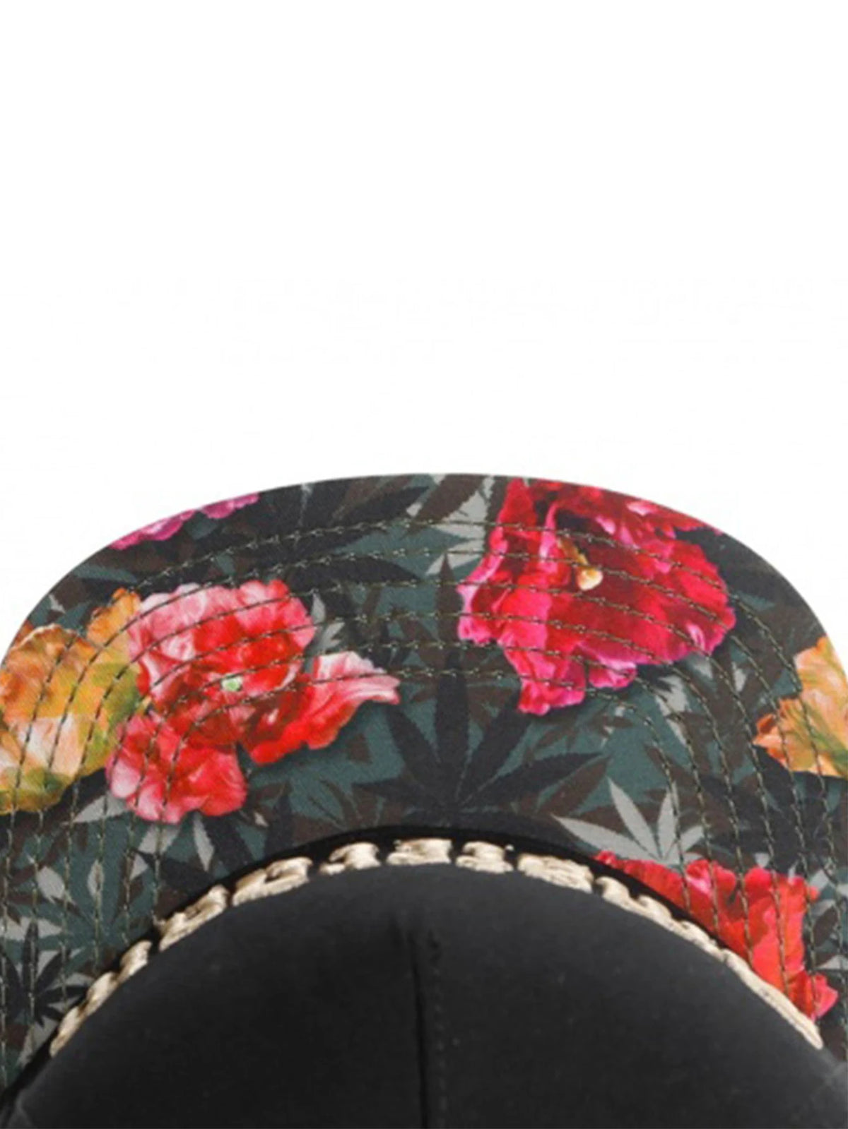 FINDPRO A-Dam Cap Golden Letters Flower Snapback Adjustable Sun Baseball Hat for Men Women Adult Outdoor Casual