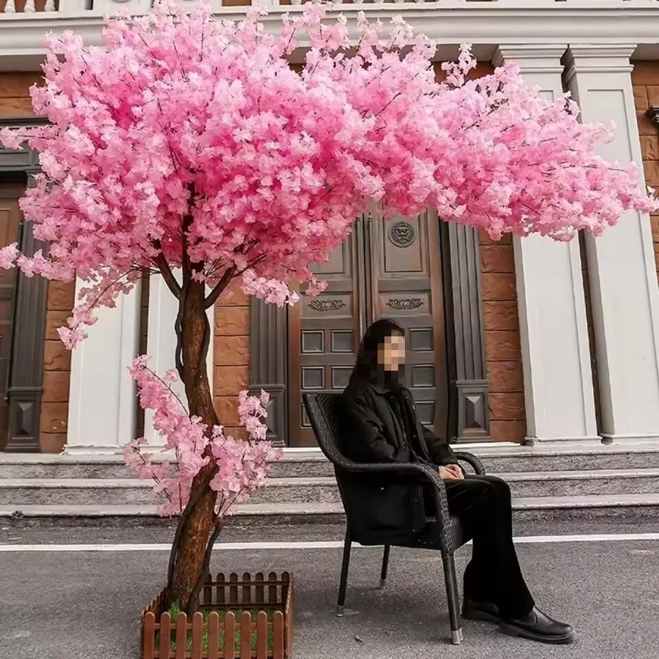 Artificial Plants Peach Tree Cherry Tree Maple Tree Fake Flowers Wedding Hotel Exhibition Living Room Decoration Ornaments