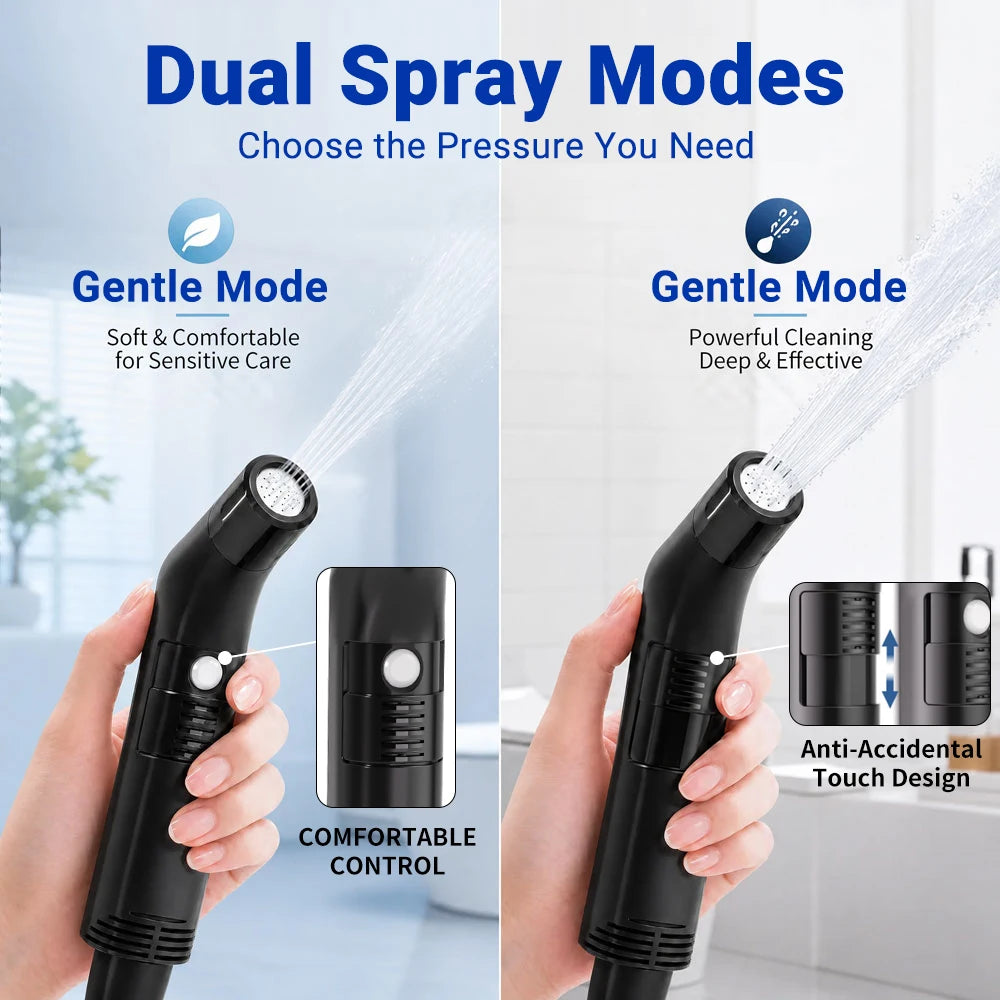 Wower Portable Electric Bidet for Personal Hygiene Cleaning 2.3L Shattaf Rechargeable Travel Camping Bidet Shower Sprayer