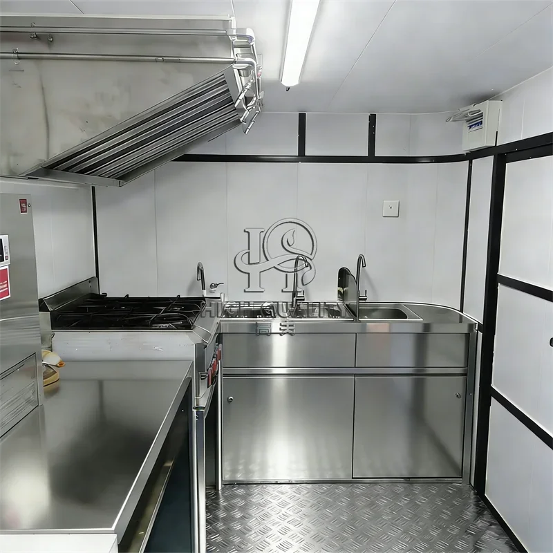 Best Selling Mobile Bar Station BBQ Pizza Trucks  Food Cart Coffee Trailer Food Truck Mobile Kitchen Fully Equiped