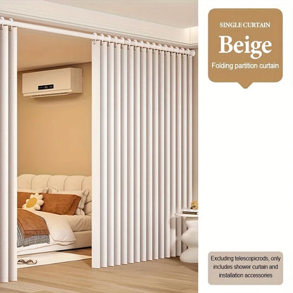 Living Room Bedroom Divider Curtain, Privacy Partition Panel for Closet, Doorway and Office Corner Space Decor