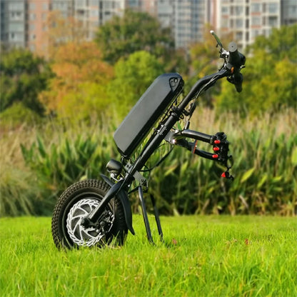 Elesmart 12 Inch Electric Handcycle Tractor Conversion Kit 36V 250/350/500W Wheelchair Attachment for Disability Aid