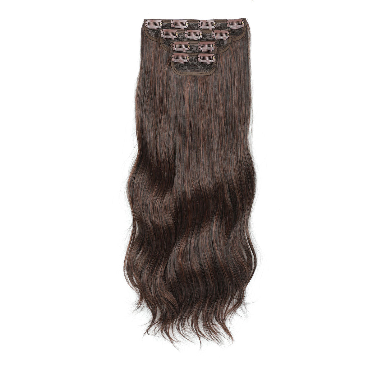 24Inches 220Grams Body Wave Clips In Piano Blond 27/613 M888 Bio Protain High Temperature Synthetic Hair Extensions 4Pcs/Lot