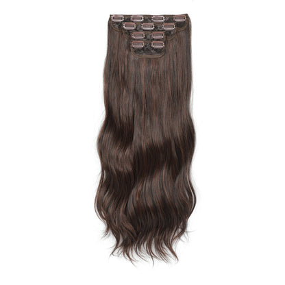 24Inches 220Grams Body Wave Clips In Piano Blond 27/613 M888 Bio Protain High Temperature Synthetic Hair Extensions 4Pcs/Lot