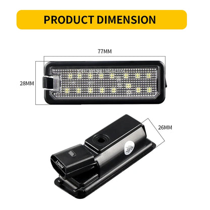 LED Number Car License Plate Light Lamp For Porsche Boxster 987 981 982 Spyder Cayenne 958 92A 911 Carrera 991 996 997 Turbo 980