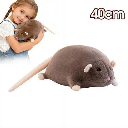 Cute 40/90cm Mouse Doll Plush Oversized Flower Branch Rat Doll Cartoon Soft Animal Figure Kids Gift Birthday Plush Animal