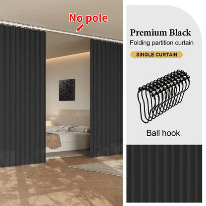 Living Room Bedroom Divider Curtain, Privacy Partition Panel for Closet, Doorway and Office Corner Space Decor