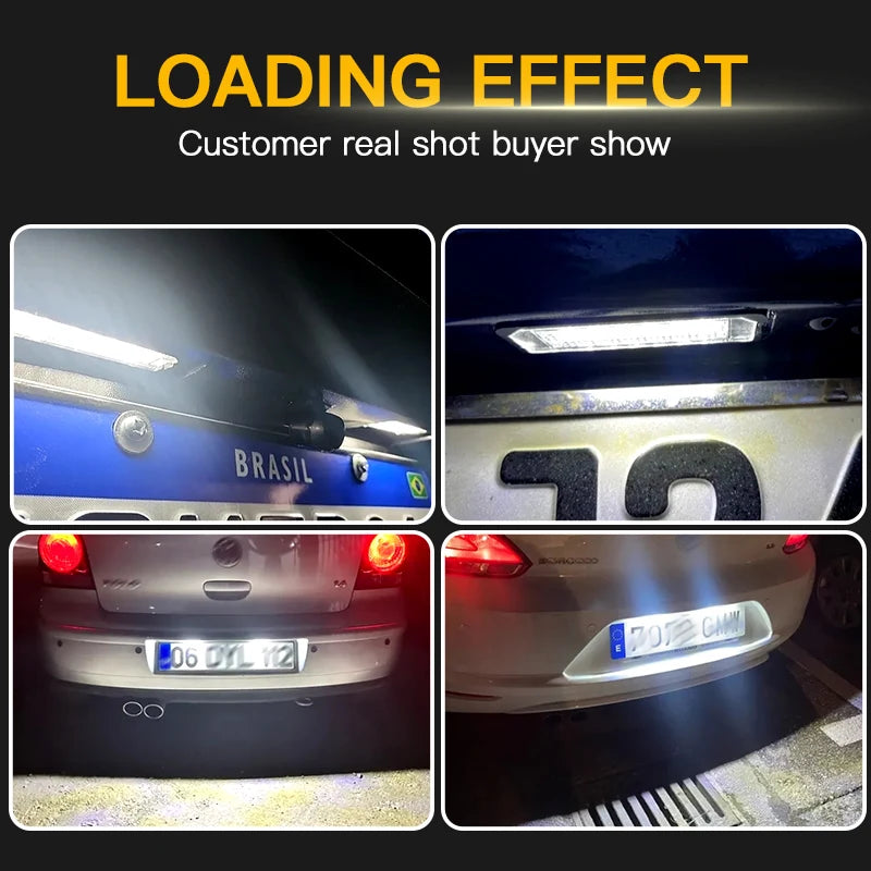 LED Number Car License Plate Light Lamp For Porsche Boxster 987 981 982 Spyder Cayenne 958 92A 911 Carrera 991 996 997 Turbo 980