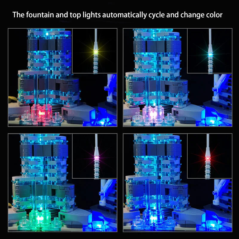 LYBMTWF Led Lighting Kit for 21052, Compatible with Architecture Dubai Building Blocks Model, Not Include The Model Set