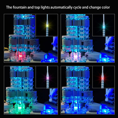 LYBMTWF Led Lighting Kit for 21052, Compatible with Architecture Dubai Building Blocks Model, Not Include The Model Set
