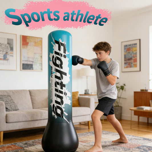 1PC Inflatable Punching Bag,Inflatable Boxing Bag Toy, Gifts for Boys Taekwondo, MMA and Relieve Pent Up Energy