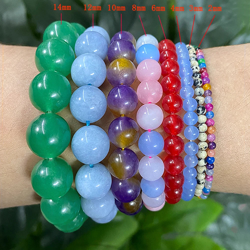 Smooth Red Jasper Chalcedony Jades AAAAA Natural Stone Beads for Jewelry Making DIY Charms Bracelet 4/6/8/10/12/14mm 15" Strand
