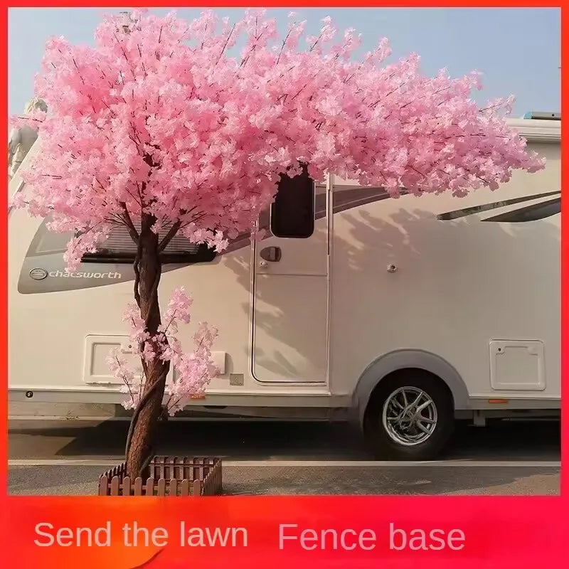 Artificial Plants Peach Tree Cherry Tree Maple Tree Fake Flowers Wedding Hotel Exhibition Living Room Decoration Ornaments