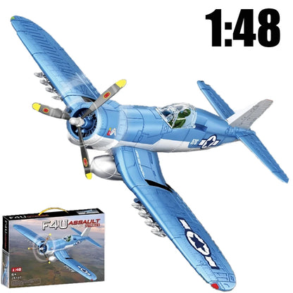 1:48 Military Airplane Assembly Model Lockheed P-38J Lightning Scale Model Kit Decorative Supplies Holiday Gifts