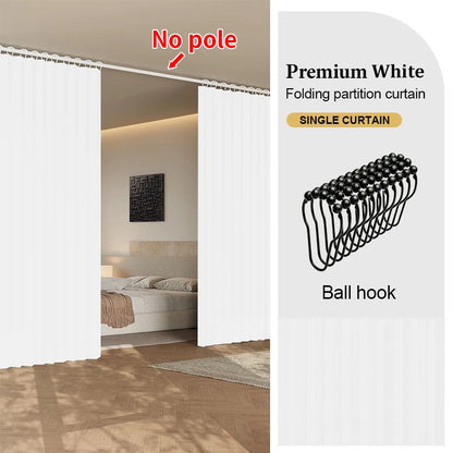 Living Room Bedroom Divider Curtain, Privacy Partition Panel for Closet, Doorway and Office Corner Space Decor