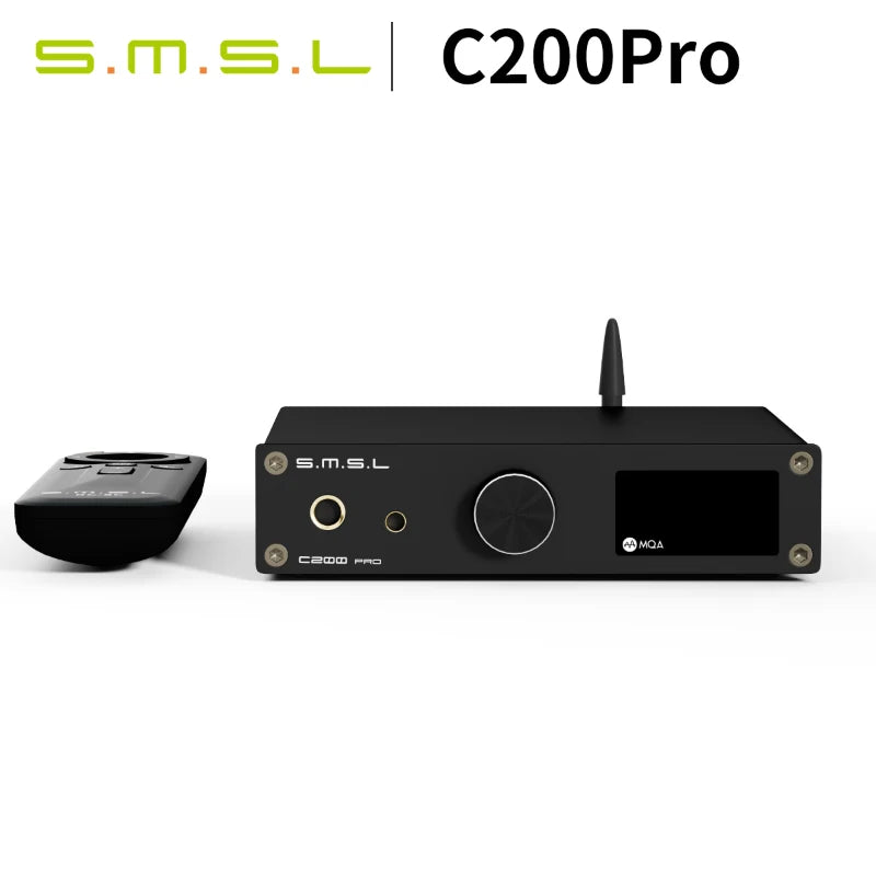 SMSL C200 Pro Decoder Headphone Amplifier USB DAC AMP XMOS XU-316 ES9039Q2M 4*OPA1612A 6.35/4.4mm Headphone Jack Bluetooth 5.1