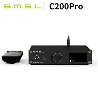 SMSL C200 Pro Decoder Headphone Amplifier USB DAC AMP XMOS XU-316 ES9039Q2M 4*OPA1612A 6.35/4.4mm Headphone Jack Bluetooth 5.1