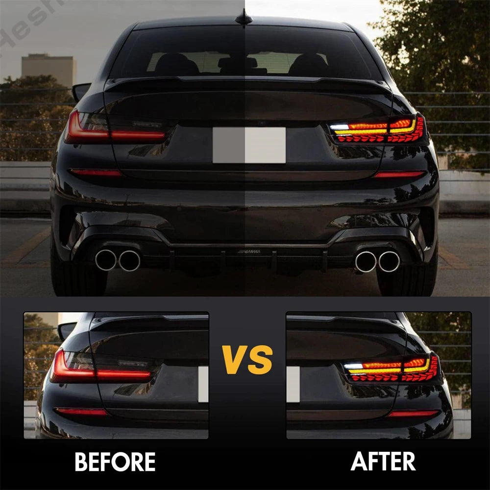 OLED GTS Taillights For BMW 3 Series G20 M3 G80 330 340i 320i 325i 2019-2024 Taillamp Taillight Rear Lamps Full LED Brake Light