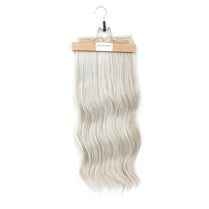 24Inches 220Grams Body Wave Clips In Piano Blond 27/613 M888 Bio Protain High Temperature Synthetic Hair Extensions 4Pcs/Lot