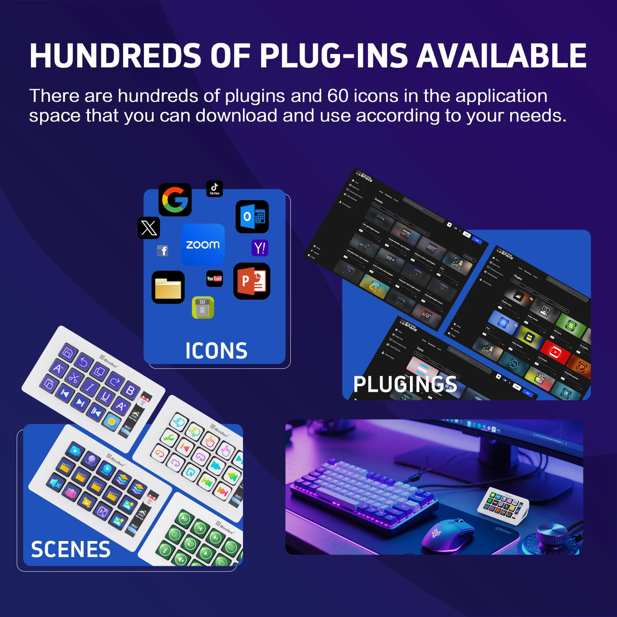 MiraBox 293S Stream Deck Macro Keypad – 15 Customizable LCD Keys for OBS, Music, Web & Productivity, Drag & Drop Setup
