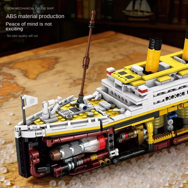 MOC Creative Titanic Semi-Mechanical Building Blocks Model Educational Desktop Decoration Bricks for Adults Gift