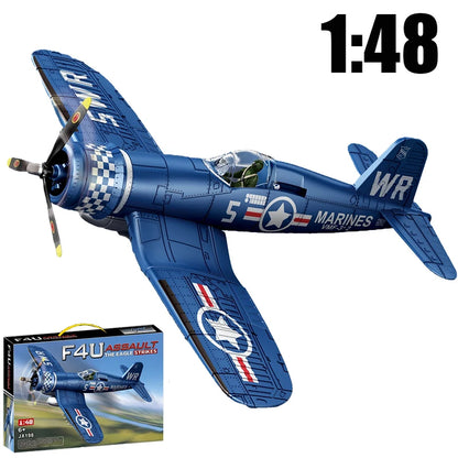 1:48 Military Airplane Assembly Model Lockheed P-38J Lightning Scale Model Kit Decorative Supplies Holiday Gifts