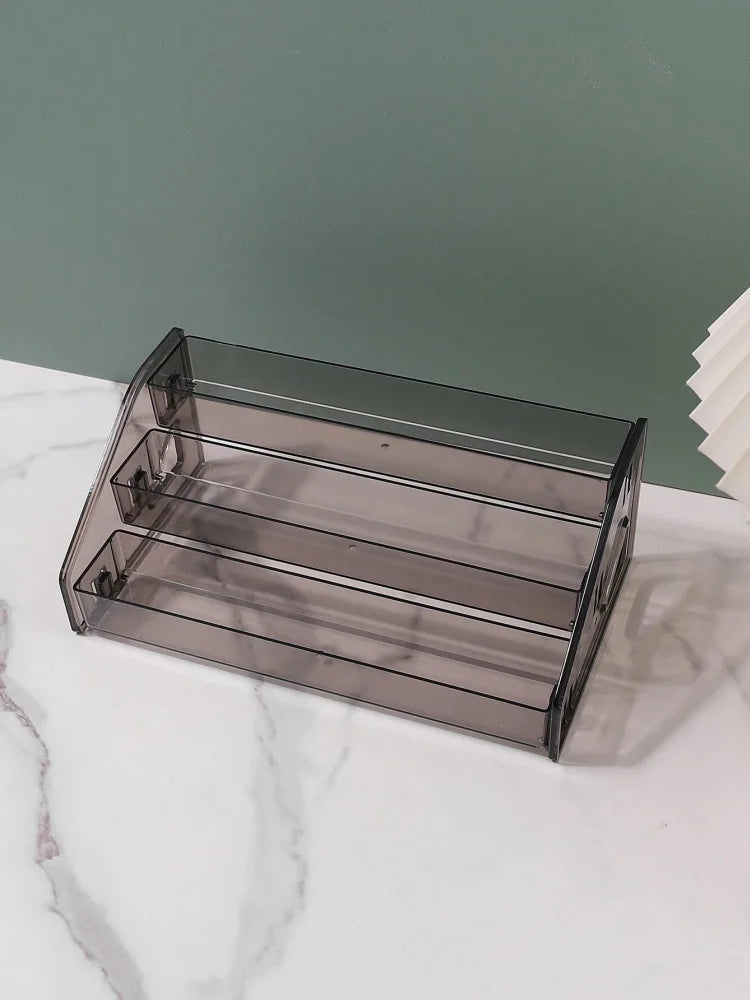 3 Layers Acrylic Nail Polish Display Rack Transparent Cosmetic Organizer Multi-layer Simple Mounting Rack Stand Holder