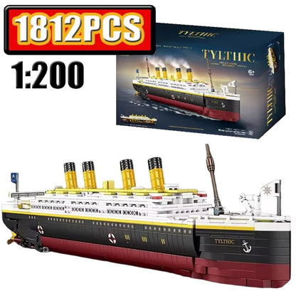 MOC Creative Titanic Semi-Mechanical Building Blocks Model Educational Desktop Decoration Bricks for Adults Gift