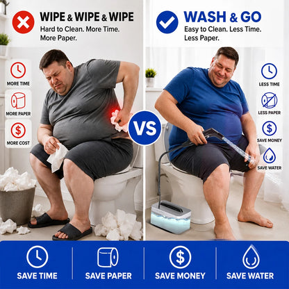 Wower Portable Electric Bidet for Personal Hygiene Cleaning 2.3L Shattaf Rechargeable Travel Camping Bidet Shower Sprayer