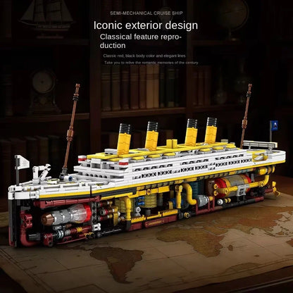 MOC Creative Titanic Semi-Mechanical Building Blocks Model Educational Desktop Decoration Bricks for Adults Gift