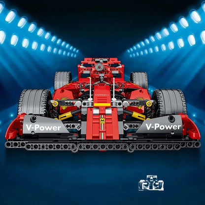 1200Pcs Super Racing Car Building Blocks Model Red Classic Sports Creative 3D Desktop Decor Christmas Holiday Gift Adults Kids
