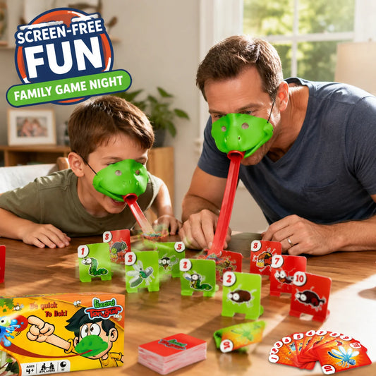 Frog Chameleon Tongue Out Board Game Kids Interactive Desktop Action Toy Family Party Game